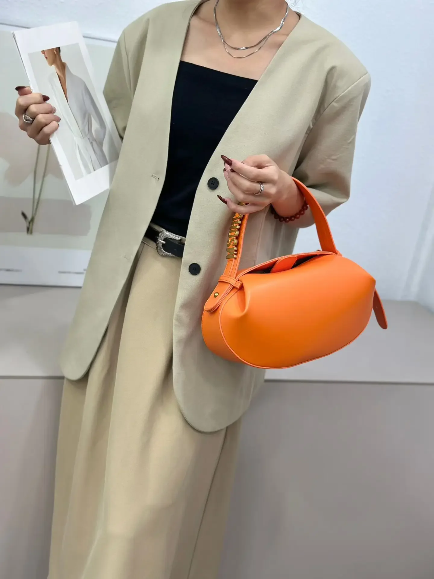 Large Capacity Diaper Bag Women Tote Handbag Shoulder Crossbody Vintage Simple Leather Commuter Luxury