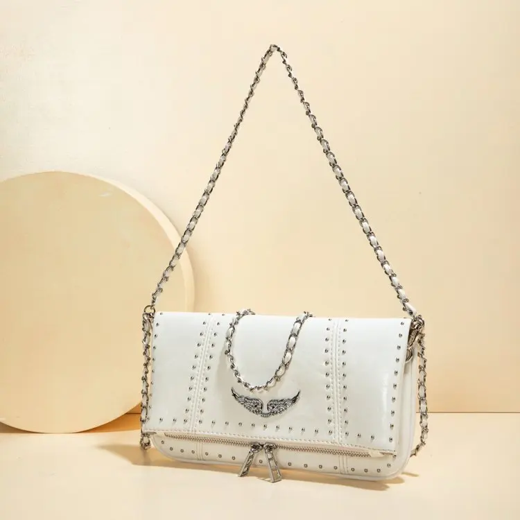 Elegant Diaper Bag Classic Original Retro Square Satchels Leather Handbag For Women Commuter Bag Unique Stylish