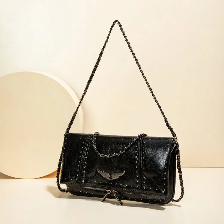 Elegant Diaper Bag Classic Original Retro Square Satchels Leather Handbag For Women Commuter Bag Unique Stylish