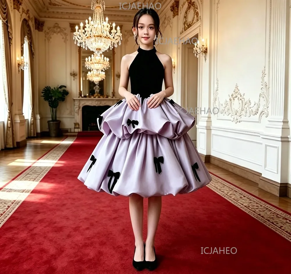 2026 Kids Princess Dress Flower Girl Wedding Gown Party Costume Birthday Banquet Children Girls Piano Performance Host Clothes