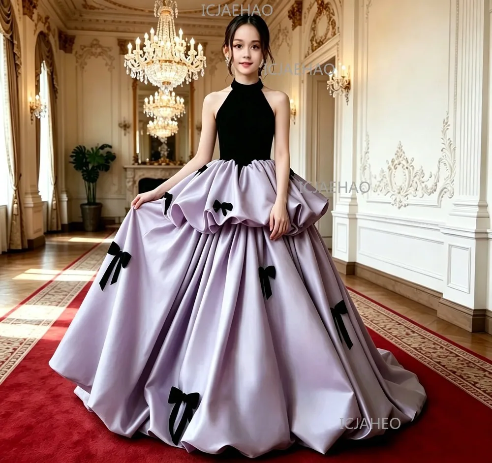 2026 Kids Princess Dress Flower Girl Wedding Gown Party Costume Birthday Banquet Children Girls Piano Performance Host Clothes