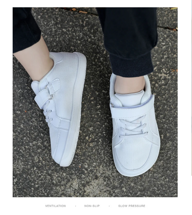 Breathable Barefoot Shoes Lightweight Knitting Sneakers for Sports Running Tennis Wide Toe All Ages Adult Kids Sizes Zero Drop