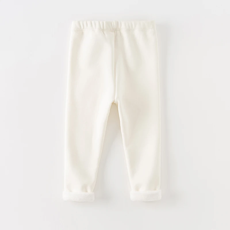 Dave Bella Children's Plush Pants Autumn Winter Girls' Casual Fashion Tight Pants Leggings Cute Sport Outdoor DB4238121