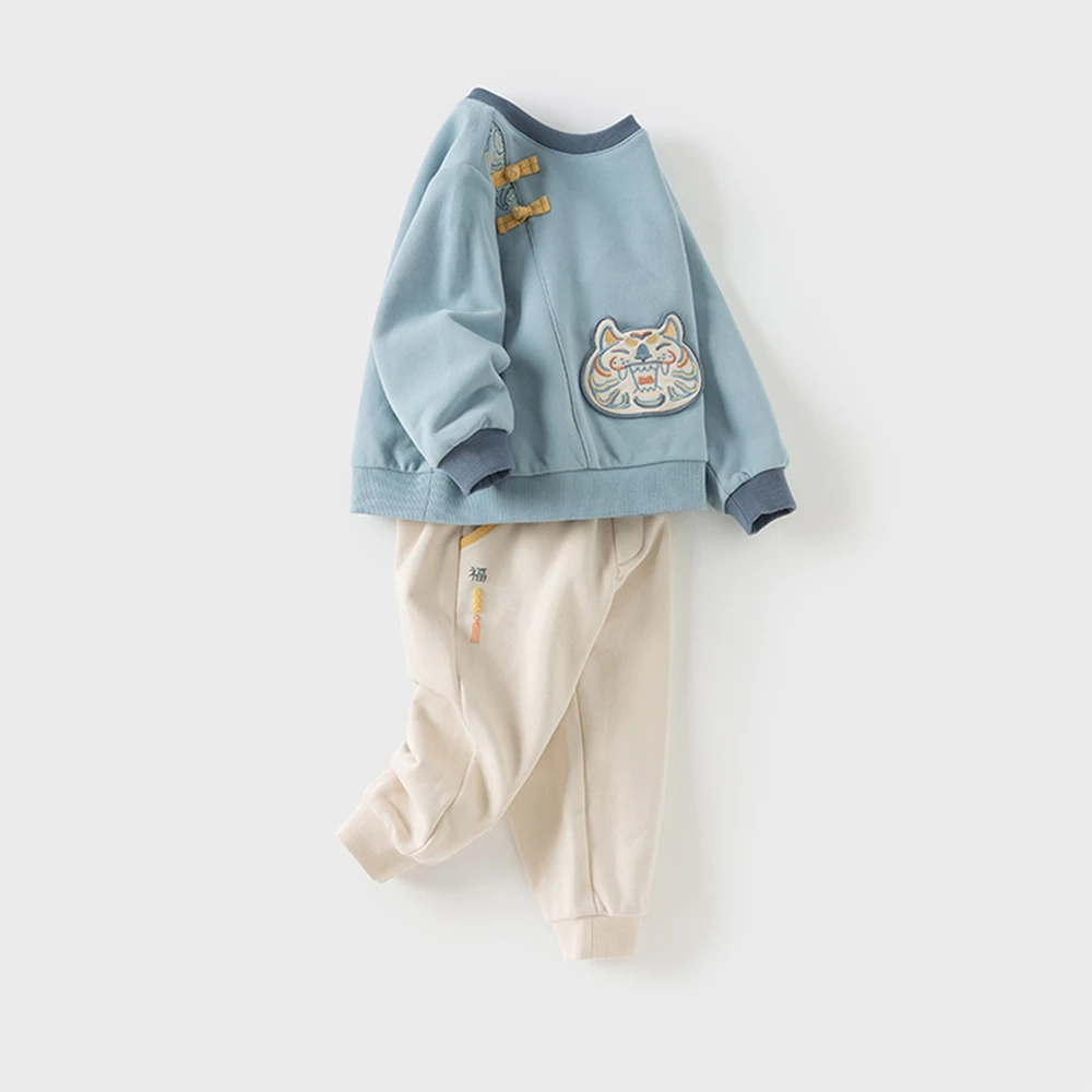 Dave Bella Children Autumn Spring T-shirt Trousers Suits Boys Pullover+Pant 2Pcs Sets Costume Tracksuits Clothes DB3252459
