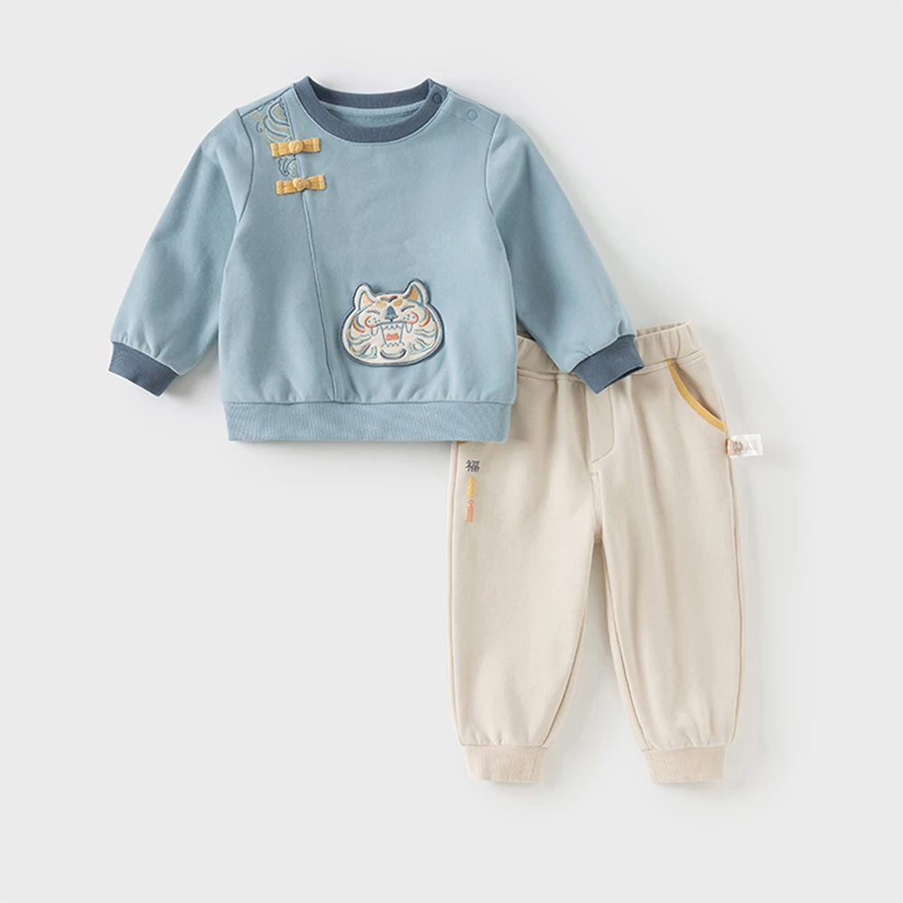 Dave Bella Children Autumn Spring T-shirt Trousers Suits Boys Pullover+Pant 2Pcs Sets Costume Tracksuits Clothes DB3252459