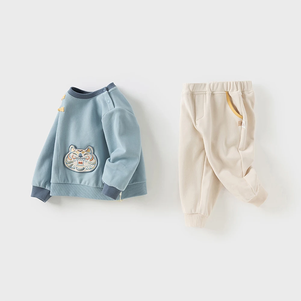 Dave Bella Children Autumn Spring T-shirt Trousers Suits Boys Pullover+Pant 2Pcs Sets Costume Tracksuits Clothes DB3252459