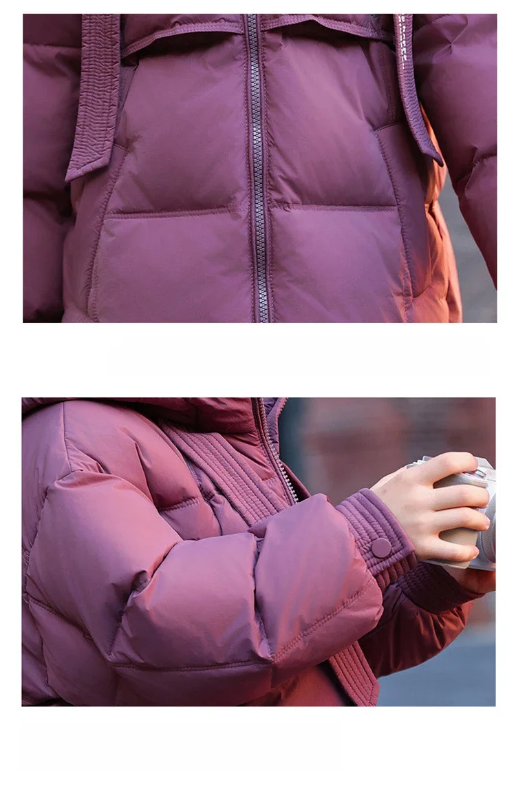 Girls' Cotton Coat New Winter Coat Boy Long Warm Clothes Children's Thicken Jacket Cotton Outerwear For Kids Jacket TR213