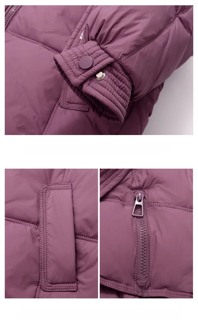 Girls' Cotton Coat New Winter Coat Boy Long Warm Clothes Children's Thicken Jacket Cotton Outerwear For Kids Jacket TR213
