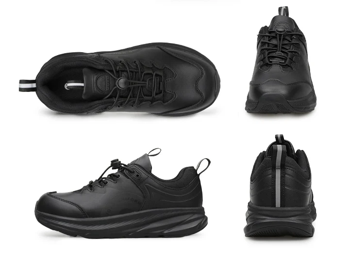 UOVO Men's Coach Children's School Shoes Leather Uniform Shoes Black Sports Shoes Size 13.5 UK Kid-5 Boys 31EU-38EU