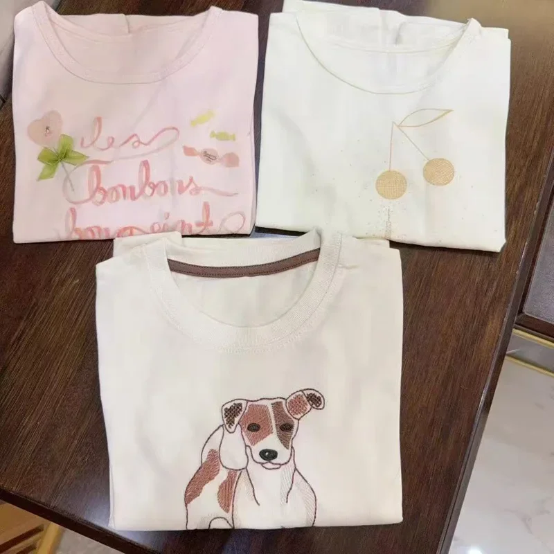 In Stock 2025 BP Autumn Animal Print Girls T-shirt Kids Boys Top Cotton Soft Children T-shirt Baby Boy Clothes Kids Clothes Boys