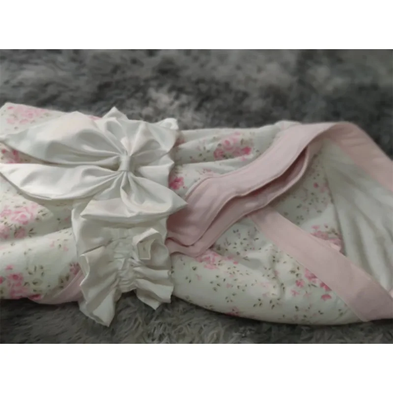 French Lace Winter Swaddle Blanket - Receiving Wrap for Newborn Baby Boys-Girls Photography Ropa De Bebe Niña 크리스마스 아기의상 Newborn
