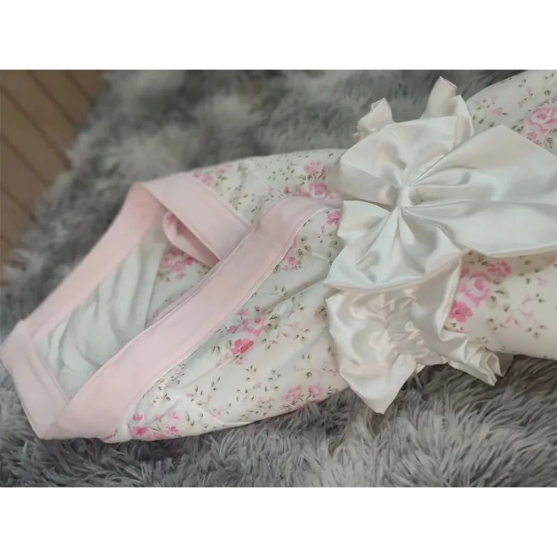 French Lace Winter Swaddle Blanket - Receiving Wrap for Newborn Baby Boys-Girls Photography Ropa De Bebe Niña 크리스마스 아기의상 Newborn