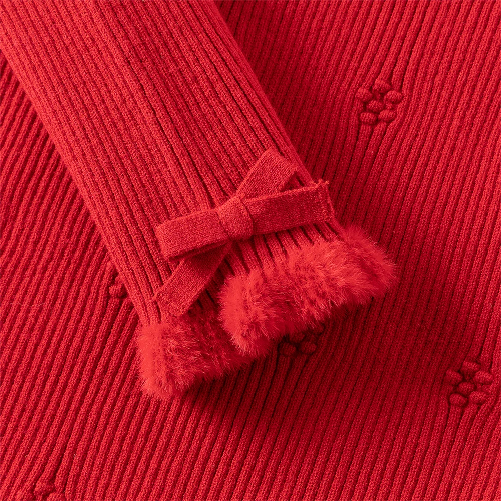 Dave Bella Children Autumn Winter Knitted Pullover Sweater for Girls Half High Collar Bottoming Sweater Kids Clothes DK4254583