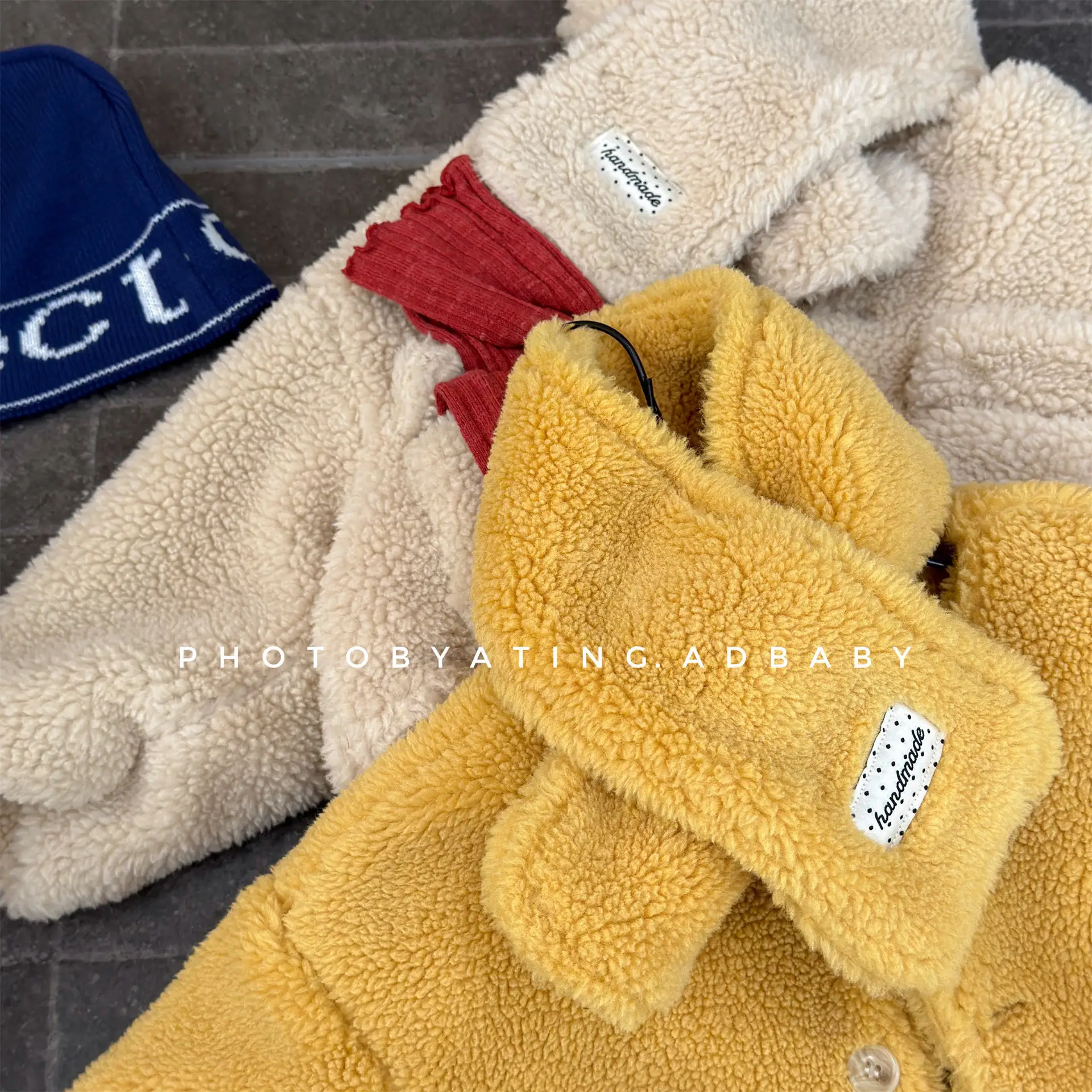 2025 Winter New Girls Lamb Fleece Coat + Scarf Children Cotton Padded Jacket Plus Velvet Thick Kids Girls Long Sleeve Warm Coat