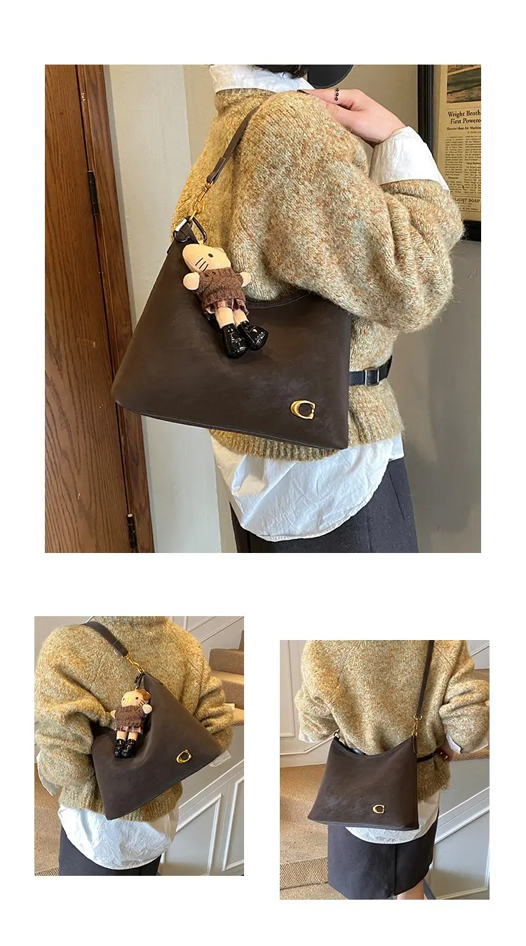 2026 Spring Trend Women's Zippered Hobo Bag Sleek and Practical for Casual Outings