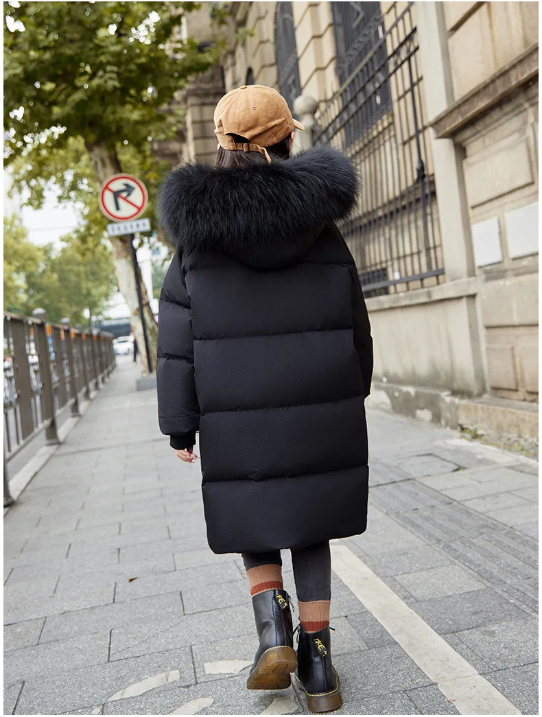 OLEKID 2025 -30 Degree Winter Down Jacket For Girl Thick Warm Long Teen Girl Jacket Coat 5-12 Years Kid Parka Children Outerwear