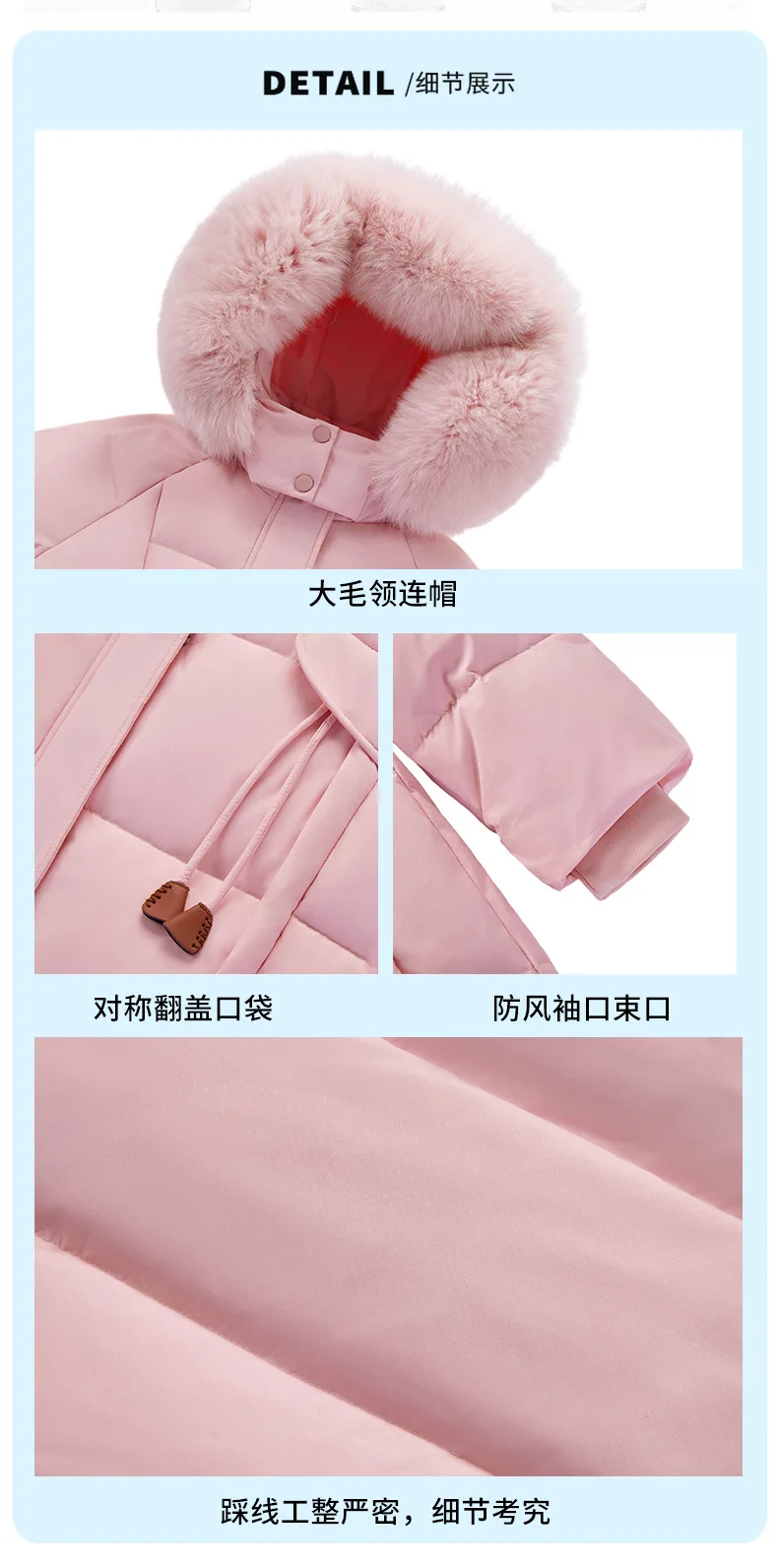 OLEKID 2025 -30 Degree Winter Down Jacket For Girl Thick Warm Long Teen Girl Jacket Coat 5-12 Years Kid Parka Children Outerwear