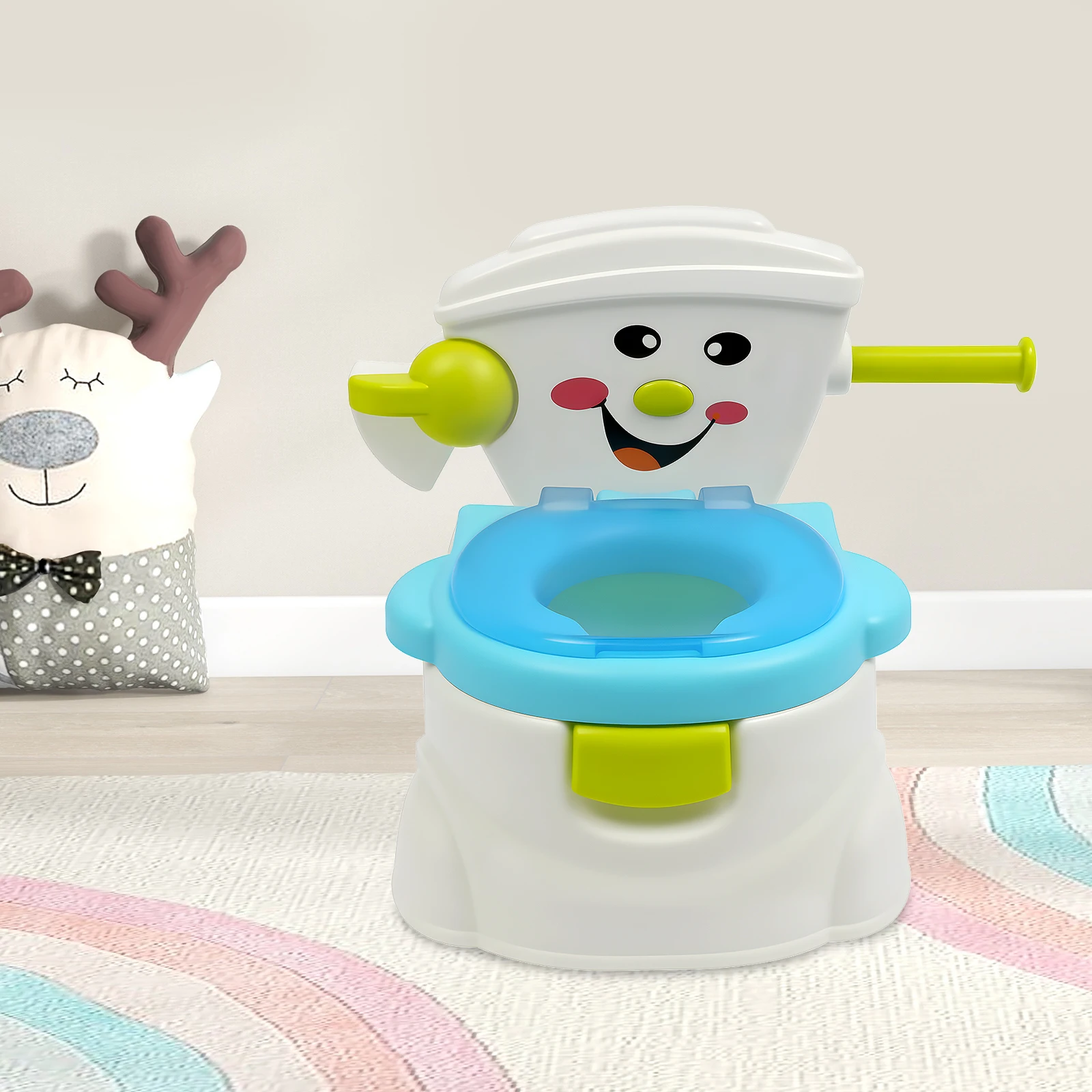Portable Toilet Children Portable Toilet Blue/Pink Portable Toilet Potty Training Toilet Girls Boy Potty Chair Toilet Seat