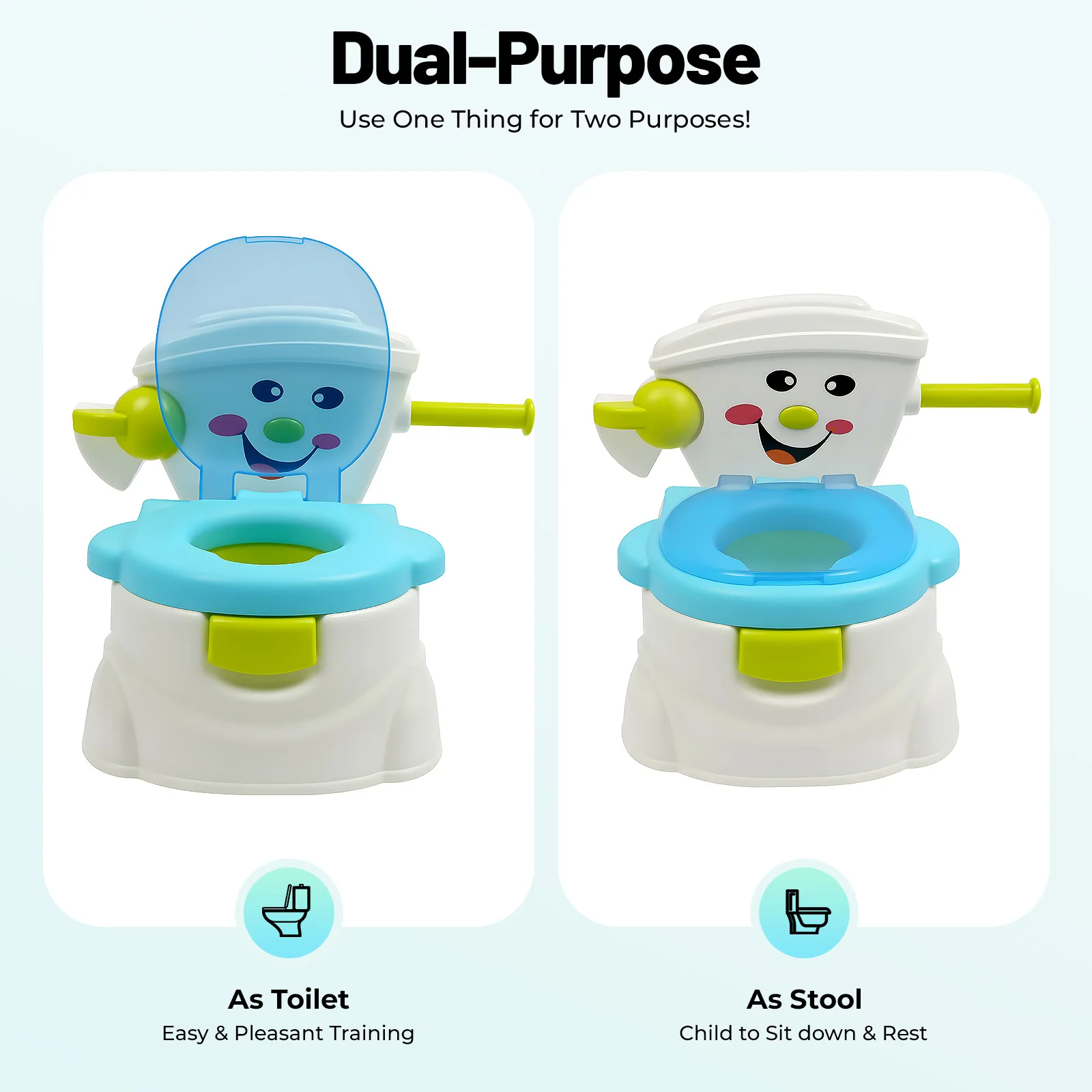 Portable Toilet Children Portable Toilet Blue/Pink Portable Toilet Potty Training Toilet Girls Boy Potty Chair Toilet Seat