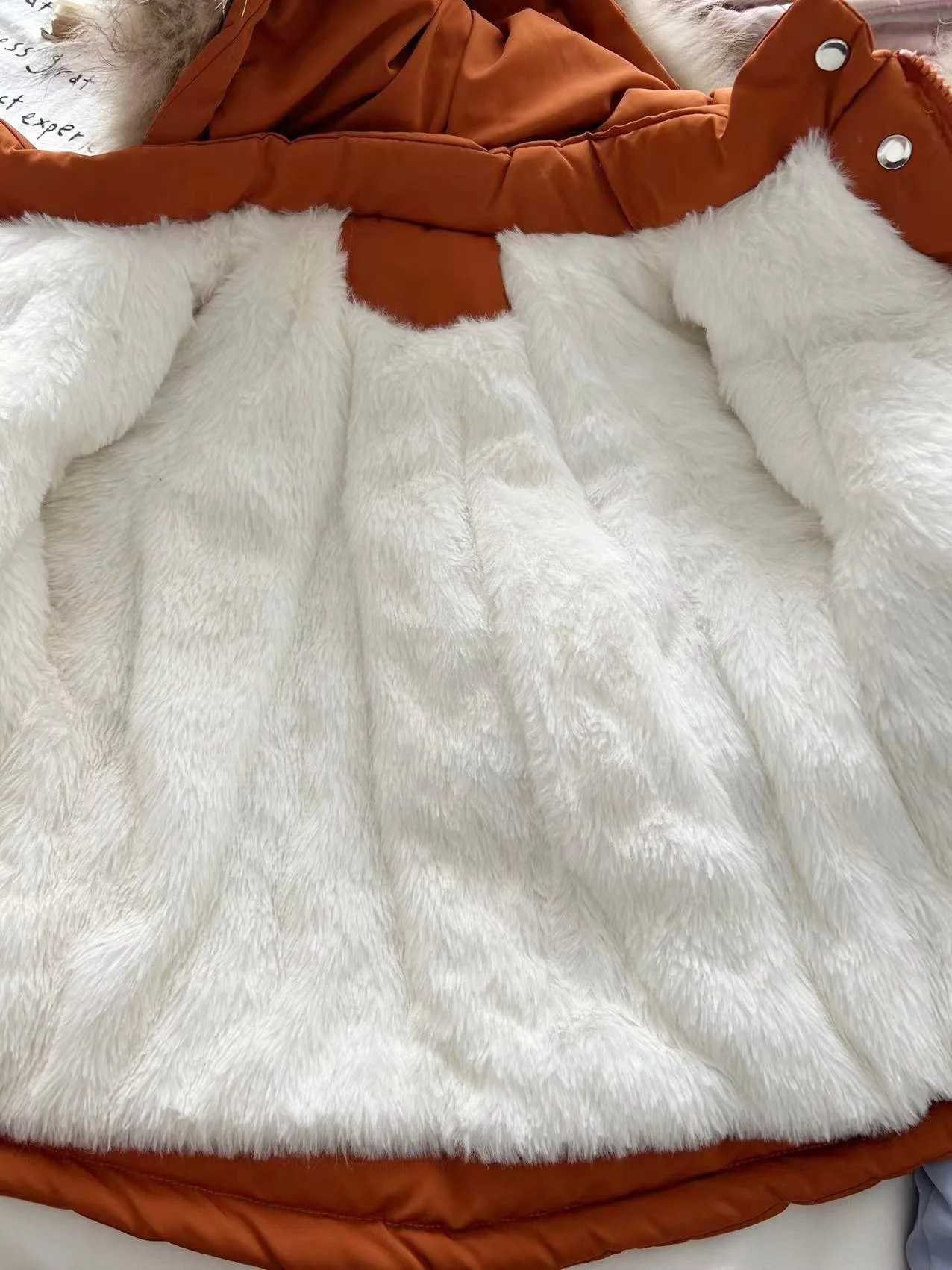 Winter Kids Jacket Children's Outerwear Coats with Big Fur Collar Boys Girls Coats Jacket Thicken Plush Warm Cotton Jacket