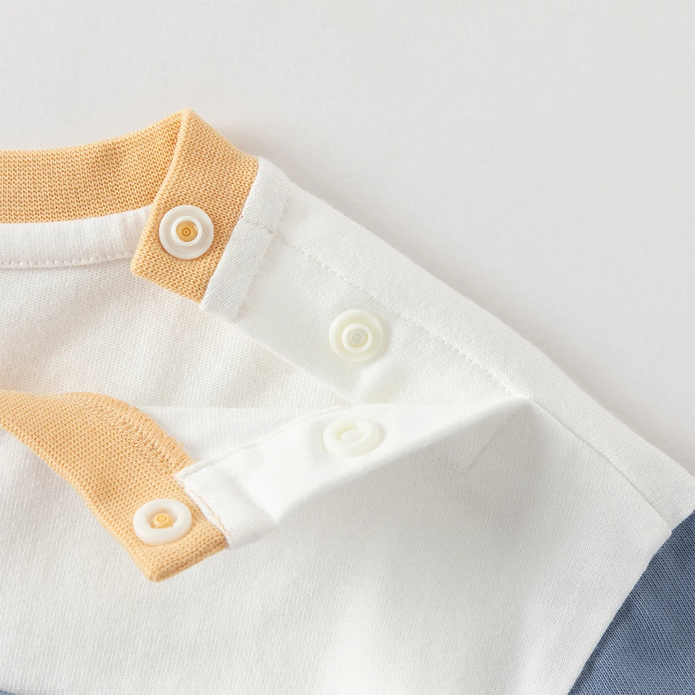 Dave Bella Children T-shirts Spring Summer Long Sleeves Boys Pure Cotton Pullover Casual Bottoming Tops Kids Clothing DB1260392