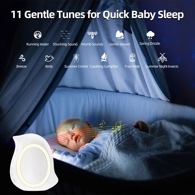 Portable Outdoor Baby Stroller Rocker with Night Light Multi-functional Wireless Bluetooth Sleep Aid Vibrating Soothing Music