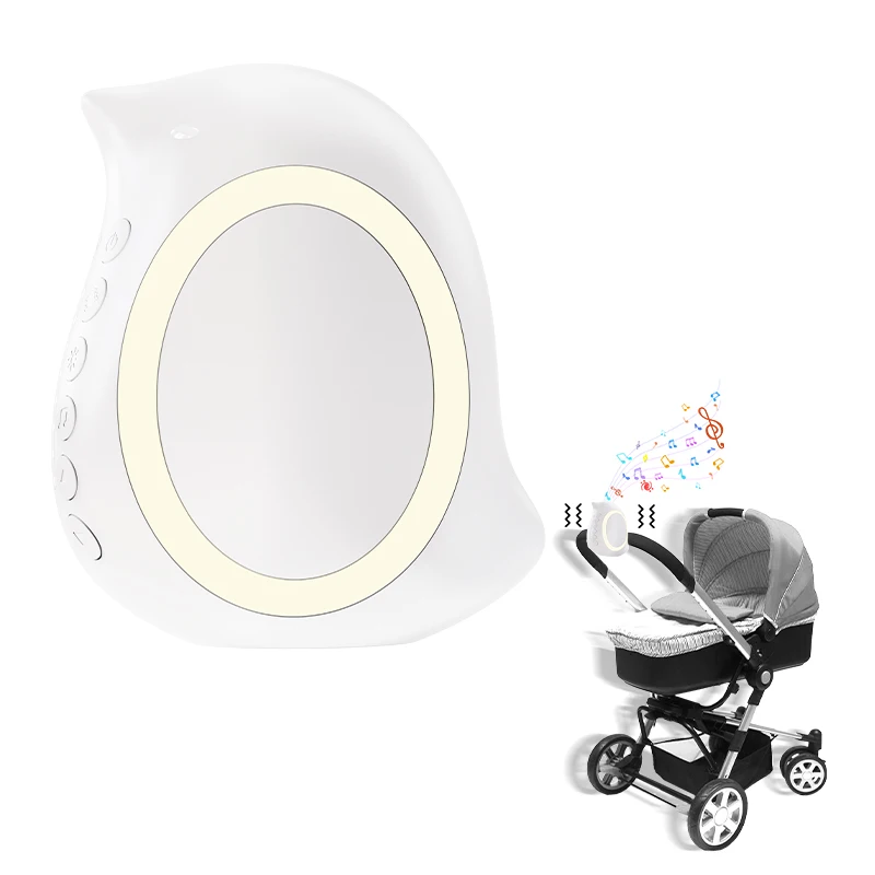 Portable Outdoor Baby Stroller Rocker with Night Light Multi-functional Wireless Bluetooth Sleep Aid Vibrating Soothing Music
