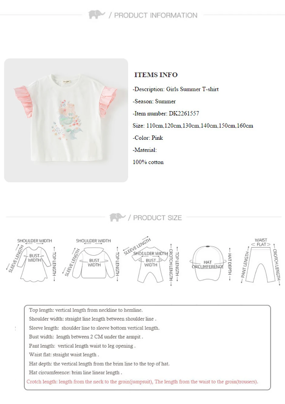 Dave Bella Girl Summer Printed T-shirts Kids Cartoon Tees Children Short Sleeve Cotton Tops Casual Outdoor Clothes DK2261557