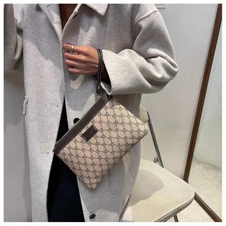 Stylish Simple Leather Diaper Bag Women Messenger Elegant Handbag Luxury Brand Designer Paris Famous Superstar