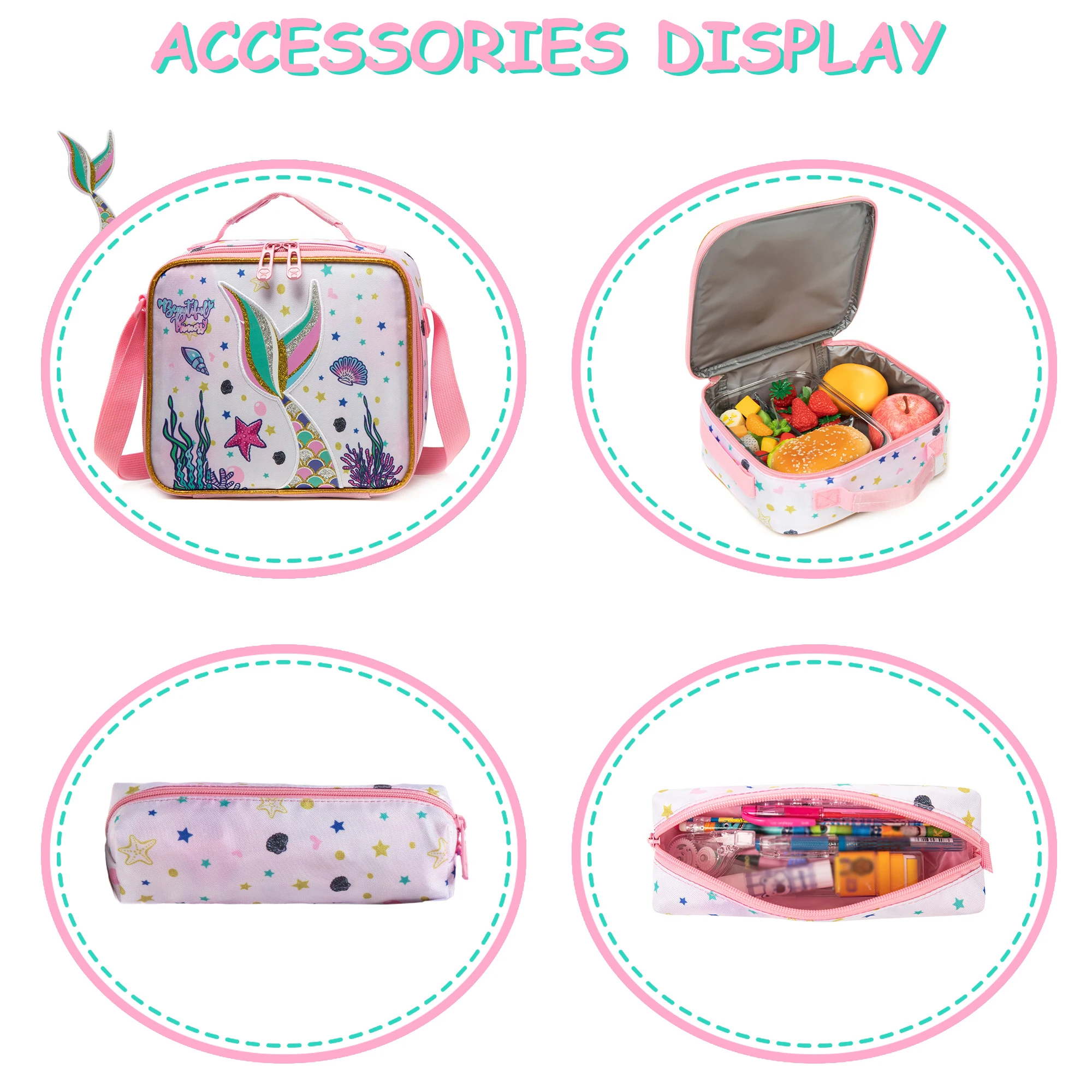 Unicorn Girls Backpack, Elementary School Kids Daypack, Student Backpack for Girls Teens, School & Travel Backpack