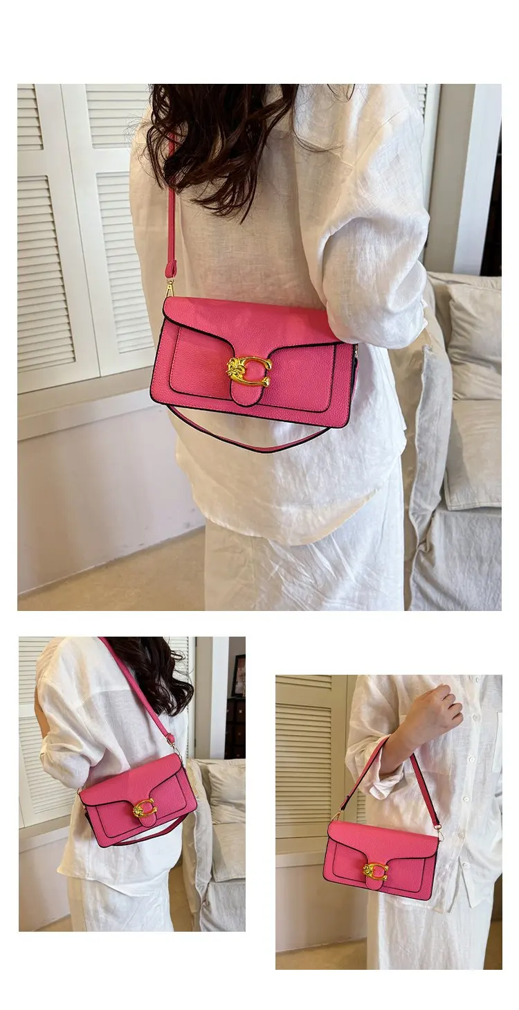 High-End Minimalist Leather Diaper Bag: Elegant Crossbody Handbag For Women With Designer Logo And Large Capacity Vintage Tote