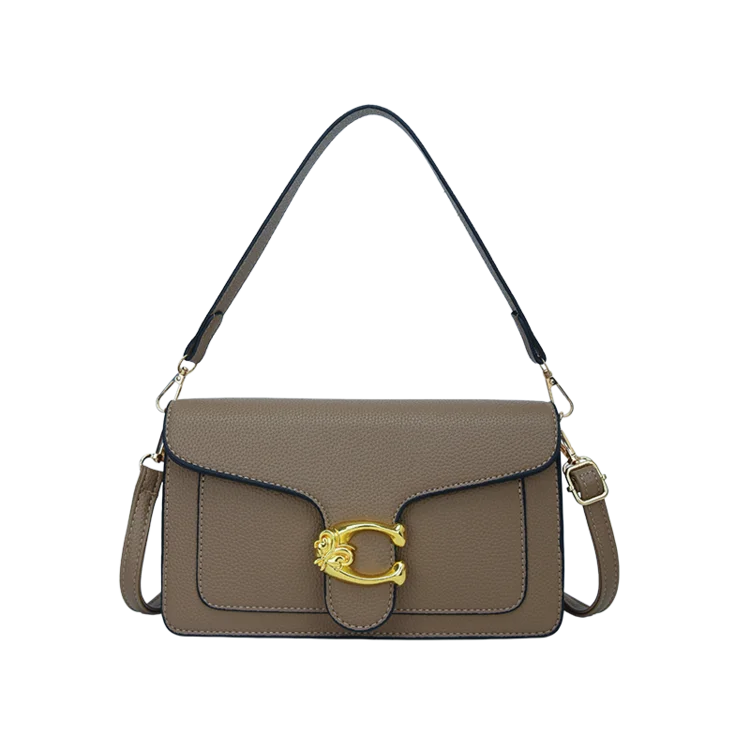 High-End Minimalist Leather Diaper Bag: Elegant Crossbody Handbag For Women With Designer Logo And Large Capacity Vintage Tote