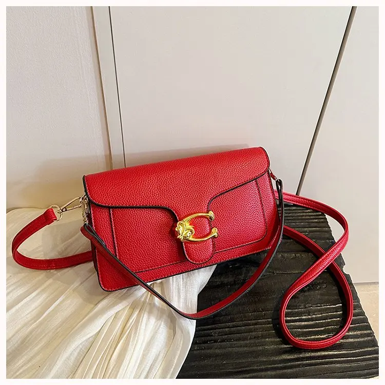 High-End Minimalist Leather Diaper Bag: Elegant Crossbody Handbag For Women With Designer Logo And Large Capacity Vintage Tote