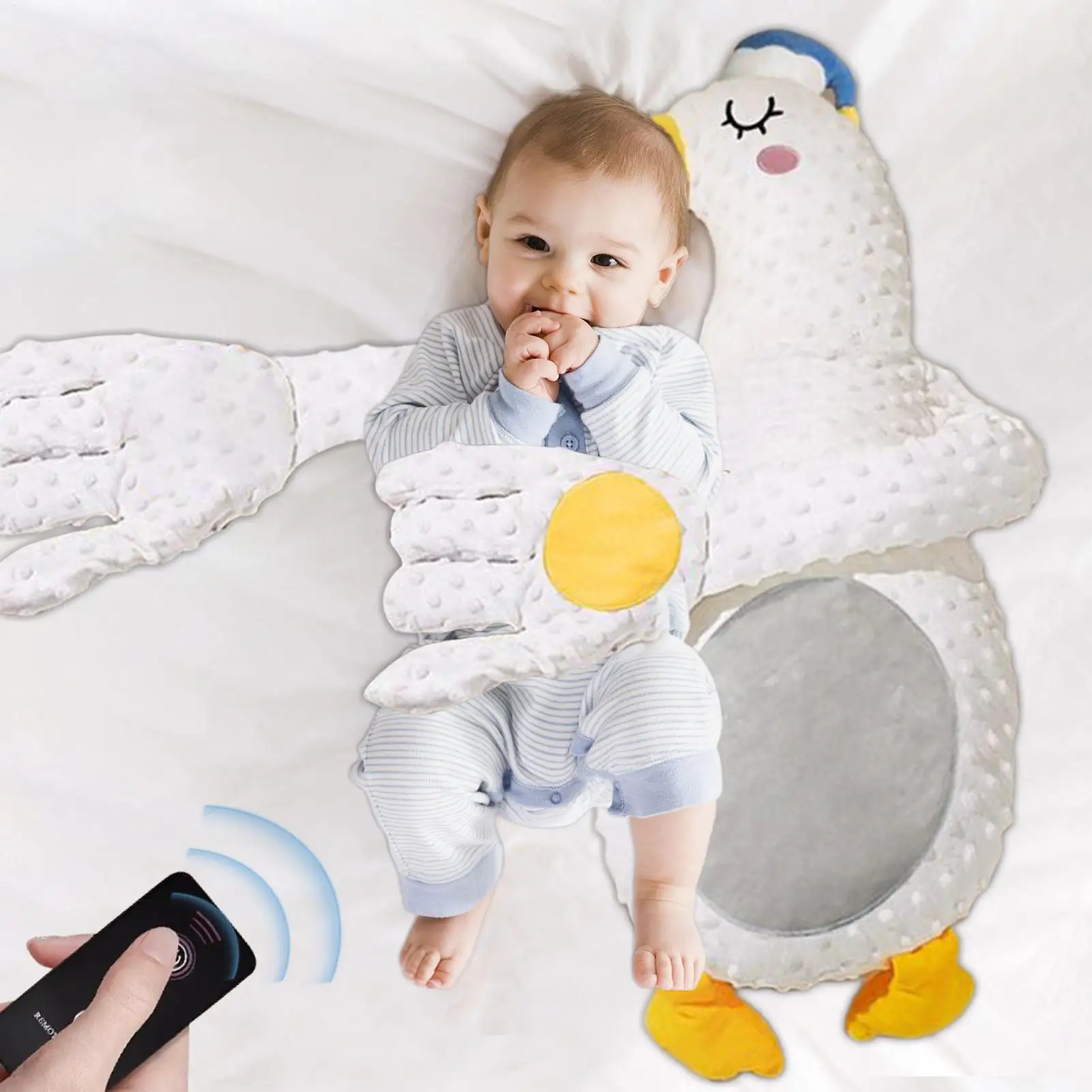 Baby Patter for Sleep Sleeping Pillow Baby Patting Machine for Sleep Startle Prevention Toddler Toys with Remote Control