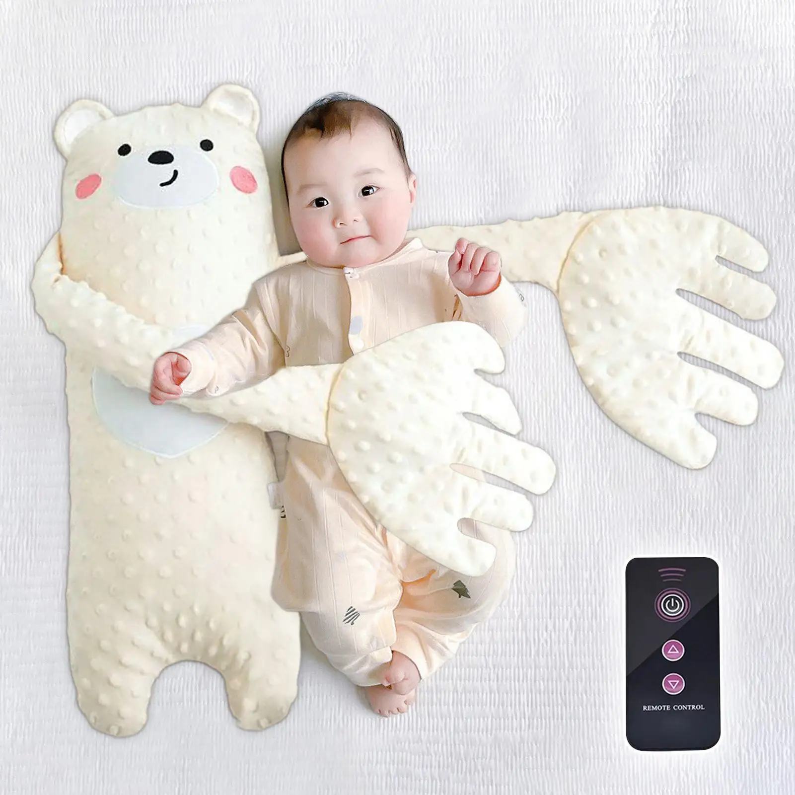 Baby Patter for Sleep Sleeping Pillow Baby Patting Machine for Sleep Startle Prevention Toddler Toys with Remote Control