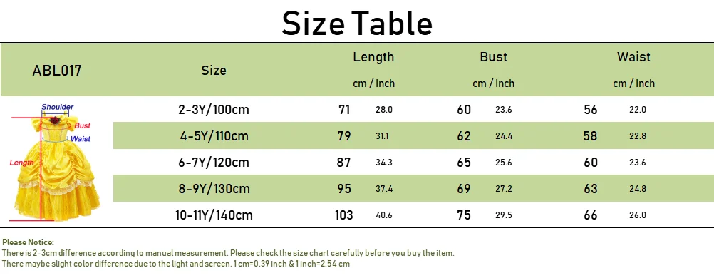 Belle Princess Dress For Girls Halloween Cosplay Costume Children Stage Performance Outfits Kids Yellow Lace Luxury Frocks