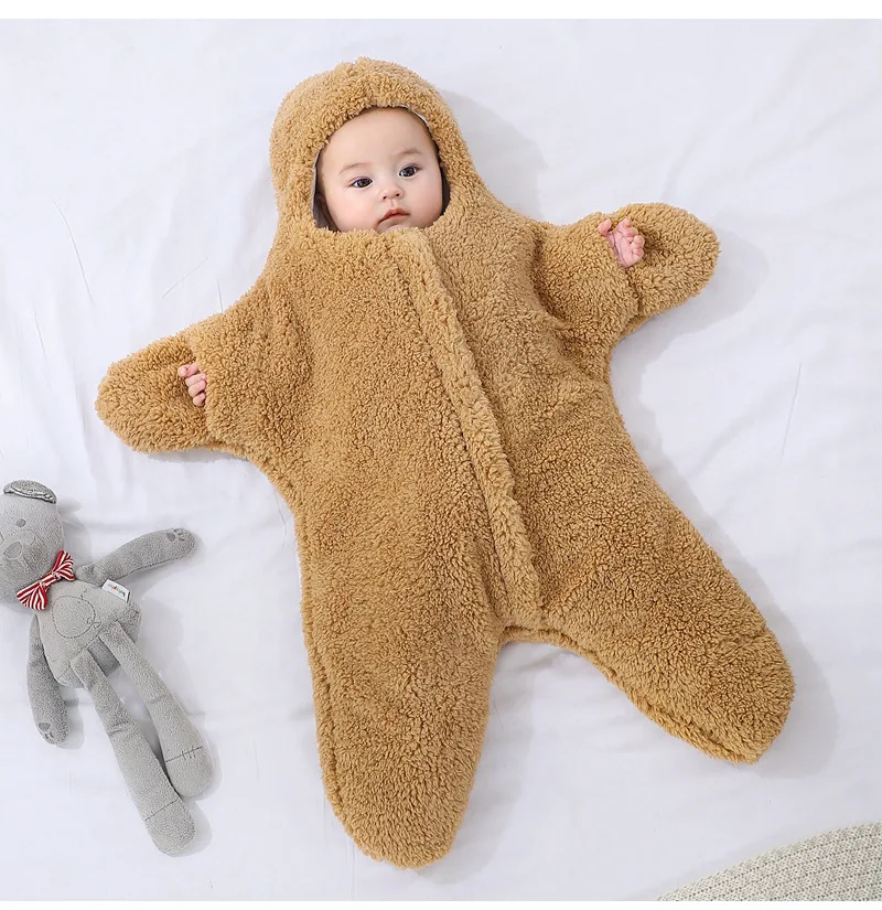 Autumn and Winter New Baby Plush Climbing Clothes Baby Warm and Thick Cartoon Dog Rabbit Cute Cotton Clothes for 0-2 Years