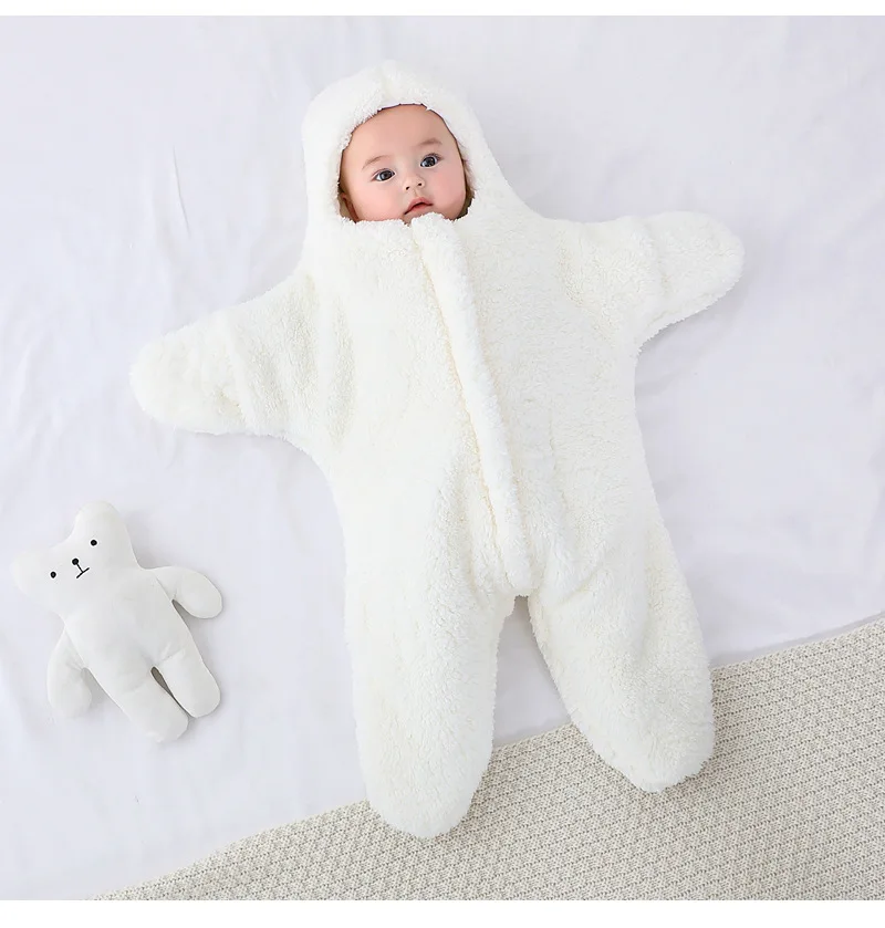 Autumn and Winter New Baby Plush Climbing Clothes Baby Warm and Thick Cartoon Dog Rabbit Cute Cotton Clothes for 0-2 Years