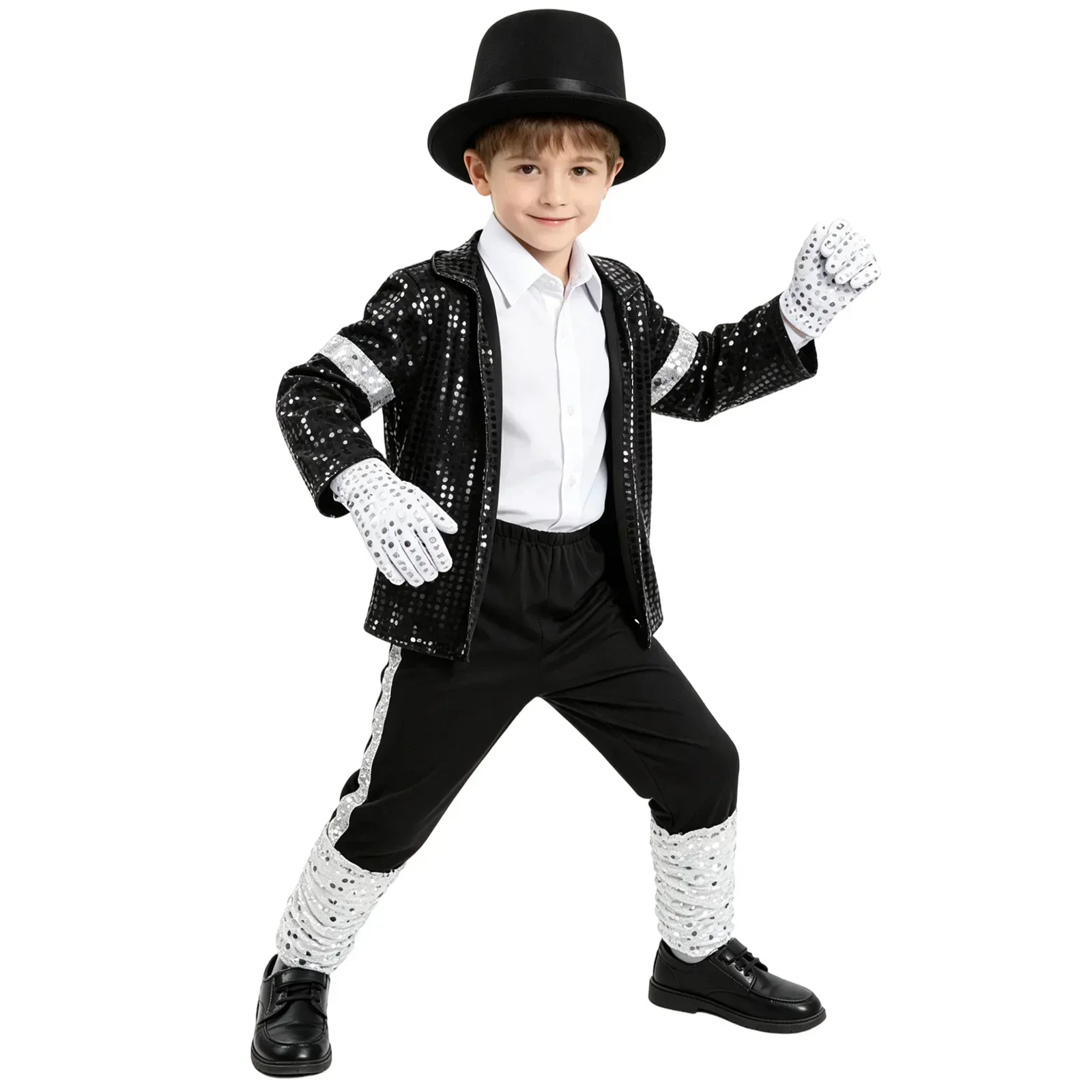 Kids Hip Hop Stage Performance Outfit Boys Retro Dance Costume Red Jacket Piano Print Shirt Pants Set Halloween Carnival Clothes