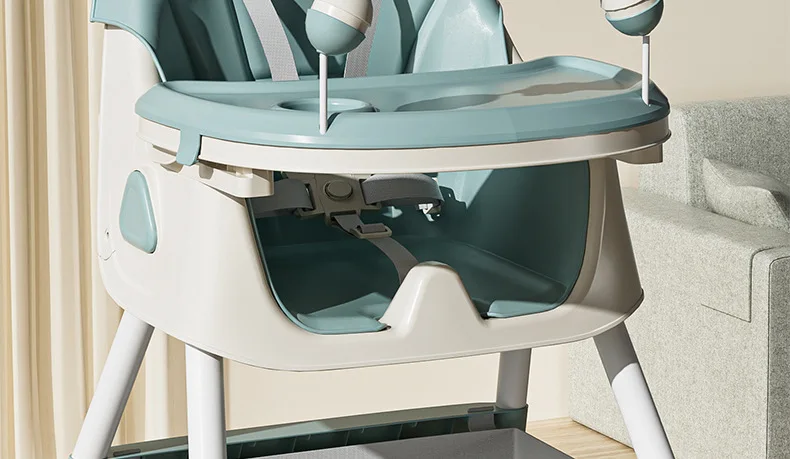 Babyfond Children's Dining Chair Multifunctional Variable Rocking Horse Baby Seat Foldable Recumbable Infant Dining Table