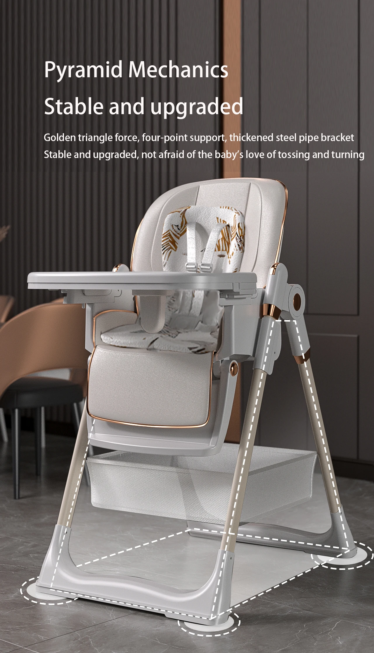 Baby High Chair Baby Dinner Table Chair Multi Functional Infant High Chair