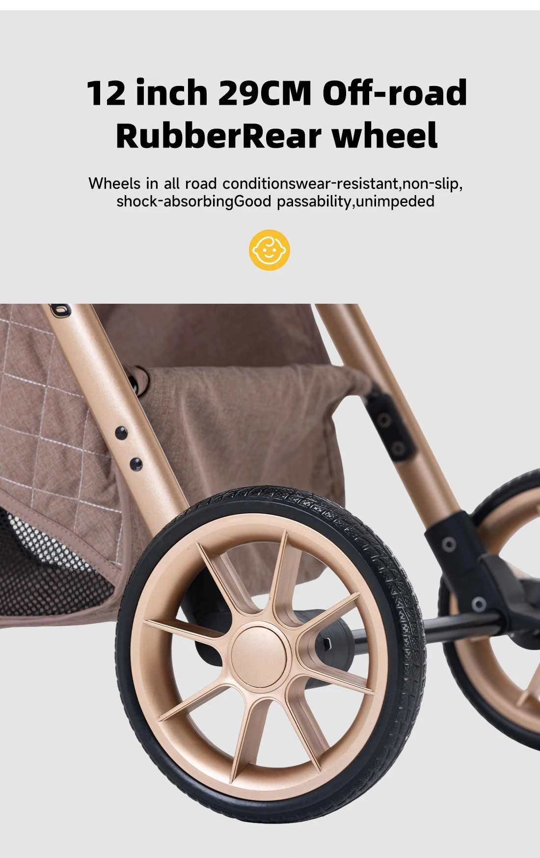 3‑in‑1 Premium Multi‑Scene Baby Pushchair, Elevated View Framework, Stable Shock Dampening Wheel Assembly, Space‑Saving Compact Fold, Comfortable Adjustable Recline Seat, Durable Lightweight Alloy Frame For Daily Outside Excursions