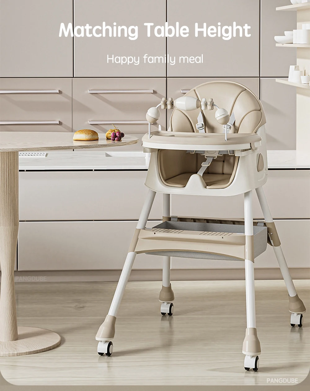 PANGDUBE Baby Feeding Chair Foldable Baby Feeding Chair Foldable Baby Feeding Seat Toddler Dining Chair Multifunctional Low Baby Play Chair