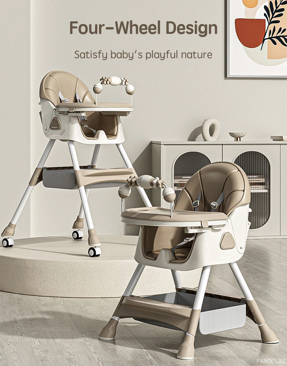 PANGDUBE Baby Feeding Chair Foldable Baby Feeding Chair Foldable Baby Feeding Seat Toddler Dining Chair Multifunctional Low Baby Play Chair