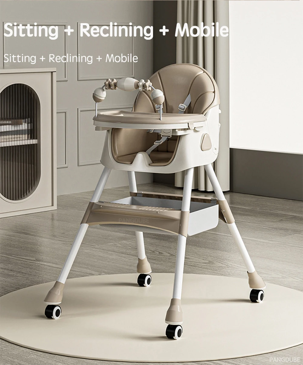 PANGDUBE Baby Feeding Chair Foldable Baby Feeding Chair Foldable Baby Feeding Seat Toddler Dining Chair Multifunctional Low Baby Play Chair