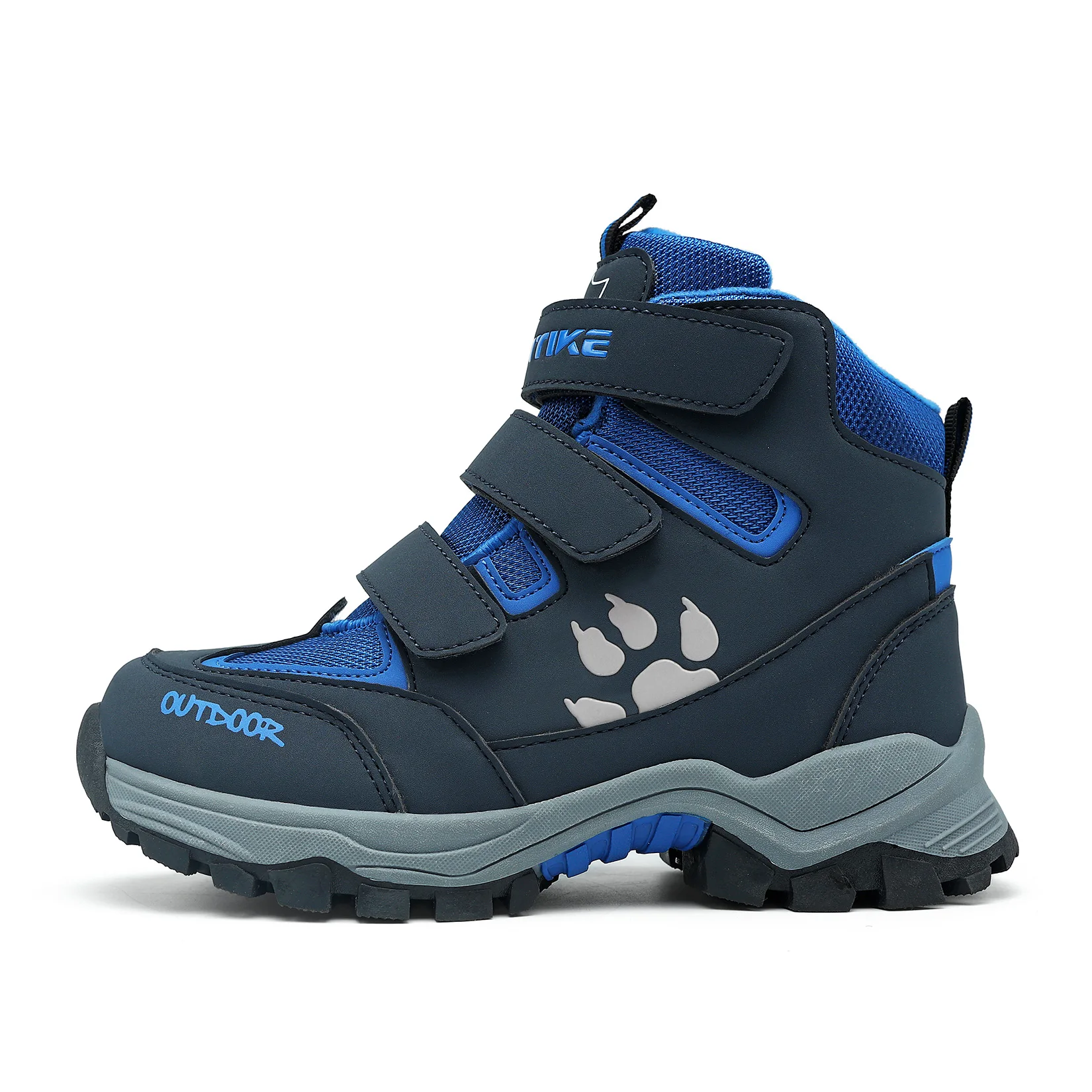 Kids Hiking Boots Outdoor Walking Climbing Sneaker Comfortable Snow Shoes Antiskid Steel Buckle Sole for Boys And Girls