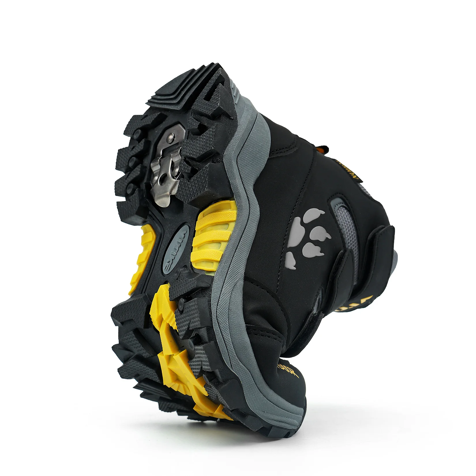 Kids Hiking Boots Outdoor Walking Climbing Sneaker Comfortable Snow Shoes Antiskid Steel Buckle Sole for Boys And Girls