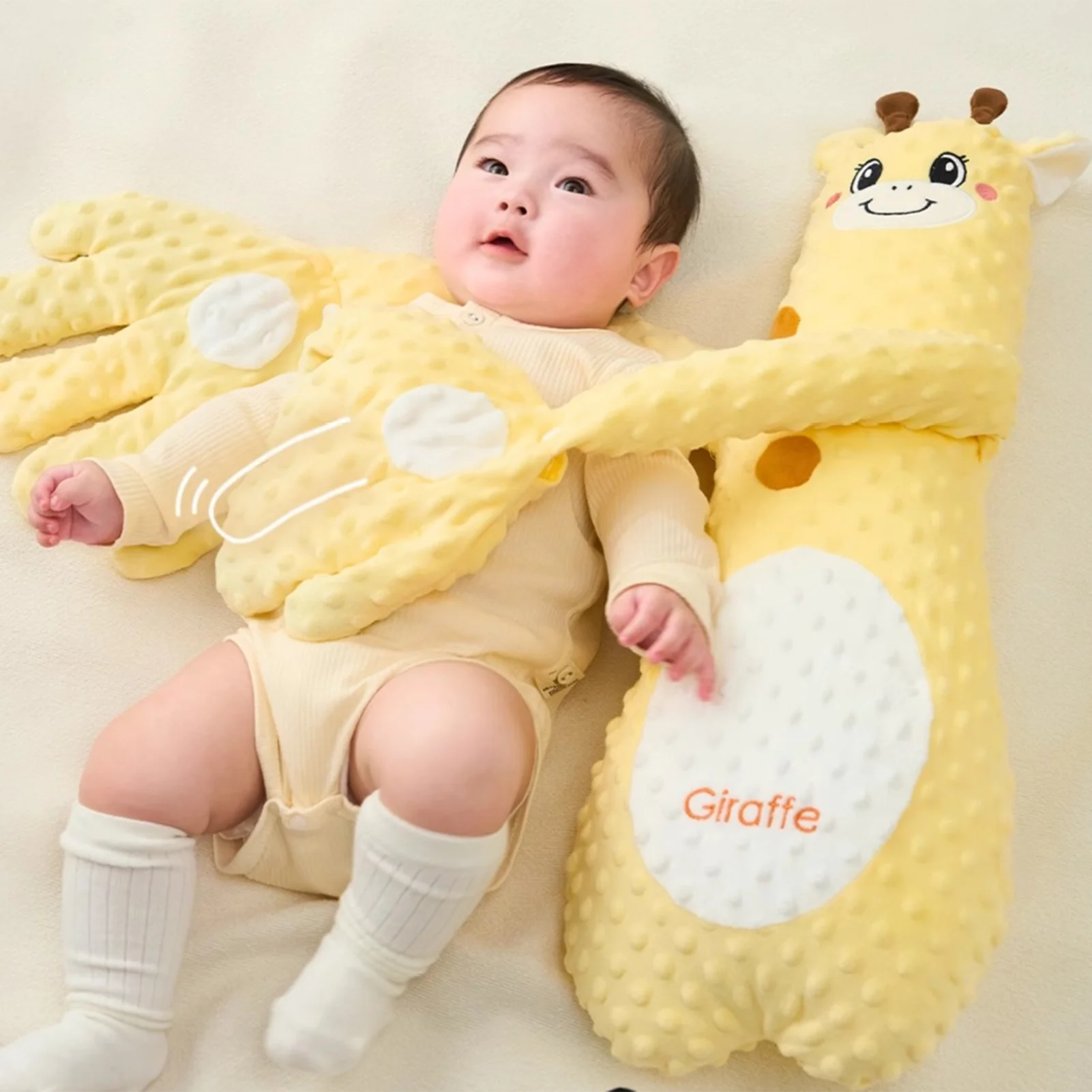 1pc Cartoon Baby Soothing Pillow Remote Control Tapping Soothes Palm Pillow Baby Sleeping Pillow for Newborns Patting Doll