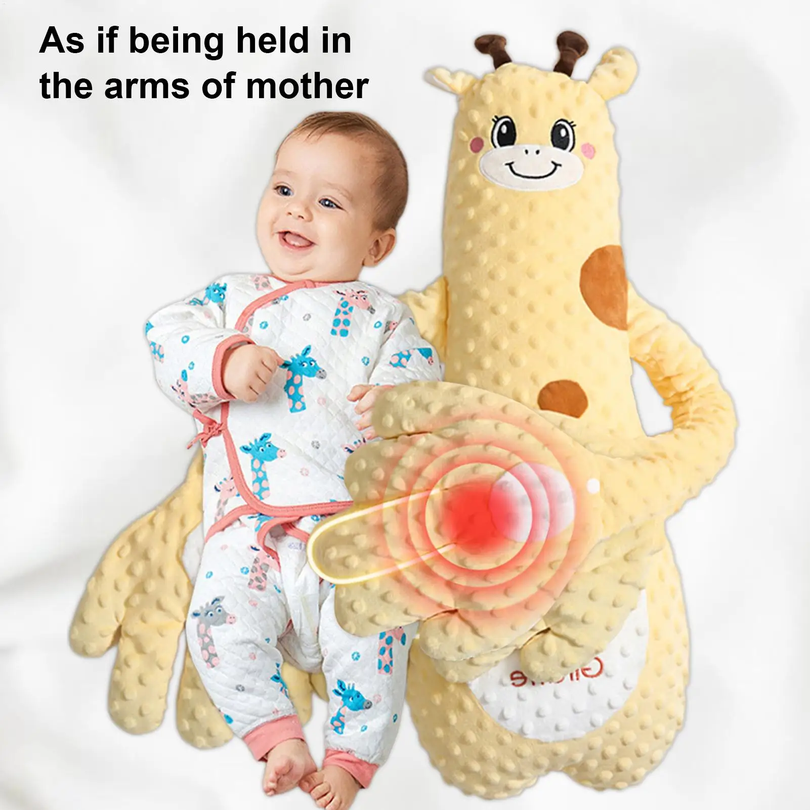1pc Cartoon Baby Soothing Pillow Remote Control Tapping Soothes Palm Pillow Baby Sleeping Pillow for Newborns Patting Doll