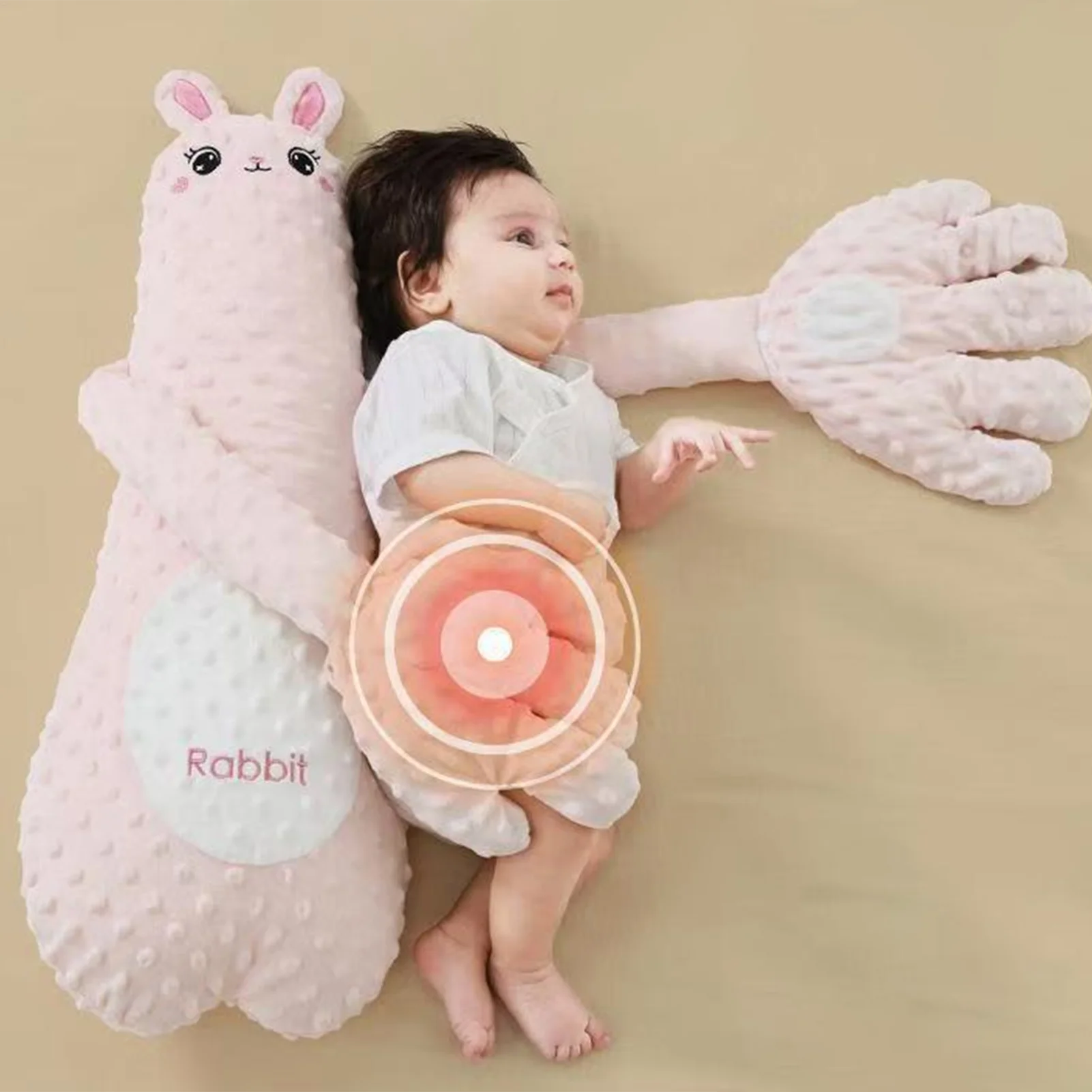 1pc Cartoon Baby Soothing Pillow Remote Control Tapping Soothes Palm Pillow Baby Sleeping Pillow for Newborns Patting Doll